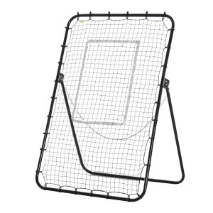 Filet de rebond de football inclinable pliable PE métal époxy noir