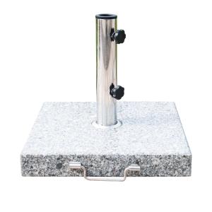 Outsunny 25kg Garden Umbrella Base Durable Parasol Holder Patio Furniture Outdoor Sunshade Marble Stand