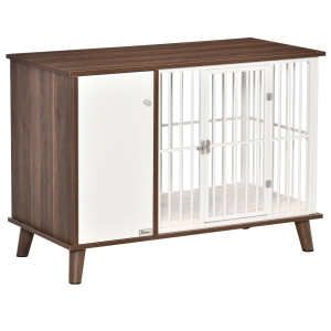 PawHut houten hondenkooi 98cm x 48cm x 70.5cm