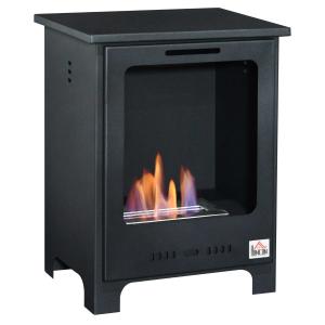 HOMCOM Ethanol Fireplace Ventless Fireplace Real Flame 1.5L Burner Black