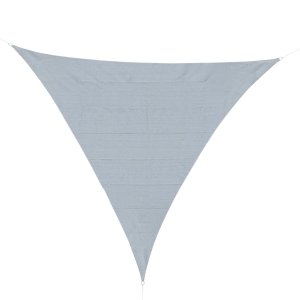 Outsunny Toldo Vela triangular 3x3x3m para Terraço Jardim Camping cinza