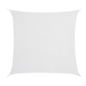 Outsunny Toldo Vela Quadrado 3x3m para Varanda Jardim com Proteção UV Resistente à Água Poliéster Creme