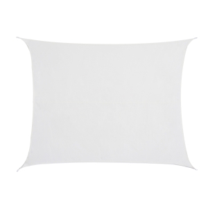 Outsunny Toldo vela retangular3x4m para varanda Jardim camping Proteção UV resistente à água cor creme