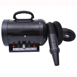 PawHut Secador de Pelo 2400 W para Cães Animais de Estimação tubo Flexível 2,5 metros Preto
