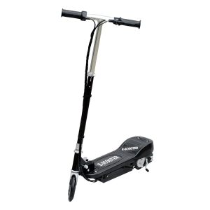 HOMCOM Trotinete Elétrica Dobrável para Crianças e Adolescentes acima de 7 Anos Velocidade de 10km/h Trotinete Elétrica com Guiador Ajustável e Freios Carga Máxima 50kg 78x37x89-95cm Preto
