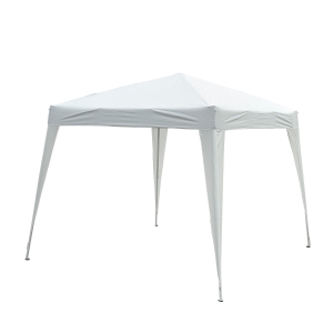 Outsunny Tenda Dobrável 3x3m Tenda para Jardim Campismo Festas Eventos Aço e Oxford Branco