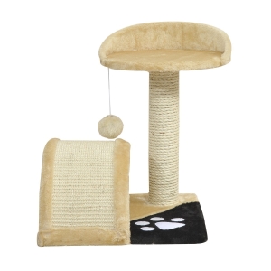 PawHut Arranhador Árvore Gato 36 x 36 x 44 cm Árvores Arranhadores para Arranhar Cama de Gatos Brincadeira