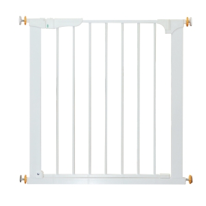 PawHut Barreira de Segurança para cães de ferro 74-95 x 70 cm branco