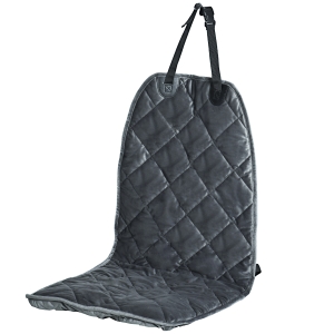 PawHut Capa de Assento Dianteiro de Carro para Cães Protetor Antiderrapante com Fixação e Correia Envolvente para Caminhões Furgões SUV 105x46cm Cinza