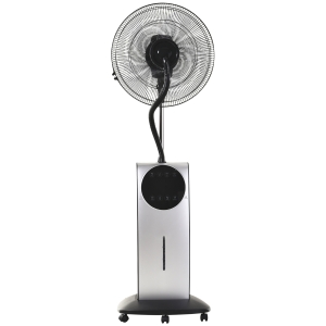 HOMCOM Ventilador Nebulizador de 3 potências Desligamento automático multidirecional