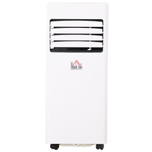 HOMCOM Ar Condicionado Sem Instalação com Rodas Arrefecimento Máximo 9000Btu 35,4x33,8x69,8 cm 1000W Branco