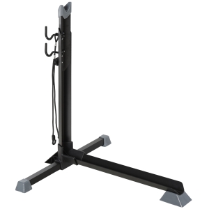 HOMCOM Suporte de bicicleta vertical para 1 bicicleta Altura ajustável 66x56x63-73,5 Preto