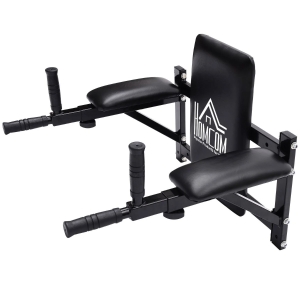 HOMCOM Barra para Elevações de Musculação para Parede Flexões em Casa Abdominais