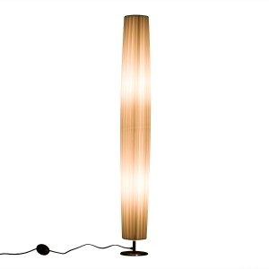 HomCom Lâmpada de assoalho moderna com 2 luzes E27 40W e botão de pé com base de aço inoxidável de 120cm - branco