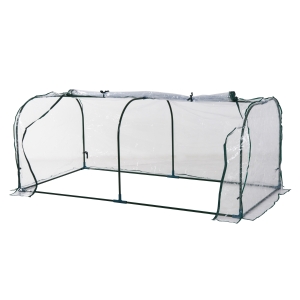 Outsunny Estufa transparente para jardim ou terraço - Aço, plástico e polietileno - 200x100x80 cm