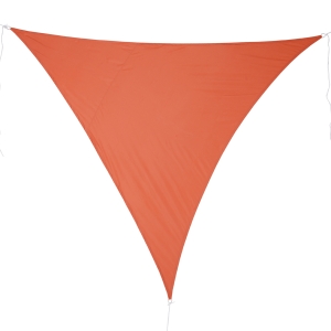 Outsunny Toldo Vela Triangular 3x3x3 para Varanda Jardim ou Campismo Cor Laranja