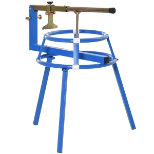 DURHAND Trocador de Pneus de 16-24”com Alavanca Ajustável Ferramenta Portátil de Aço para Montagem e Desmontagem de Rodas de Motocicleta 75x64x78cm Azul