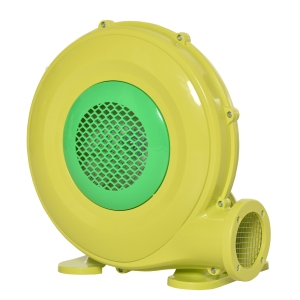 Outsunny Insuflador Elétrico de 450W para Castelo Inflável Ventilador de Ar Industrial para Brinquedos Infláveis 35x26x33,5cm Amarelo e Verde
