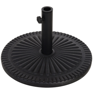 Outsunny Base de guarda-sol para postes de diferentes diâmetros preto