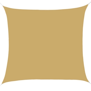 Outsunny Toldo vela retangular 3x3m para varanda Jardim roteção UV resistente à água poliéster cor areia