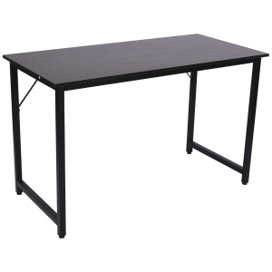 HOMCOM Mesa de escritório Mesa de computador Mesa de estudo Mobiliário de Escritório Simples 120x60x73cm Carga 70kg