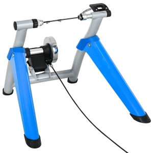 HOMCOM Rolo de Bicicleta com Resistência Ajustável de 8 Níveis 77x56x47,5 cm Azul