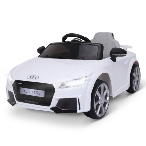HOMCOM Carro elétrico infantil Audi TT RS acima de 3 anos com controle remoto com música e luzes Bateria 6V 30 kg 103x63x44cm