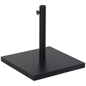 Outsunny Base para guarda-sol de terraço com roda para ajustar o aço 45x45x39cm preto