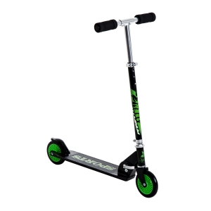 HomCom Trotinete para Crianças Scooter de Evolução Dobrável Guiador Regulável Quadro Alumínio Leve e Estável Carga 50kg Verde - 70x34x70-84cm