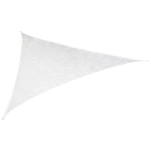 Outsunny Toldo Vela triangular 3x3x3 m para jardim varanda Creme