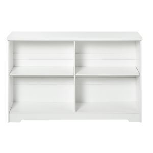HOMCOM Estante de madeira de 4 compartimentos com prateleiras ajustáveis para arquivos 119,5x29,5x76,5 cm