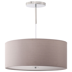 HOMCOM Lâmpada de suspensão Ø59x44 cm com luzes LED 35W com 3 modos de cor e suporte de metal cinza