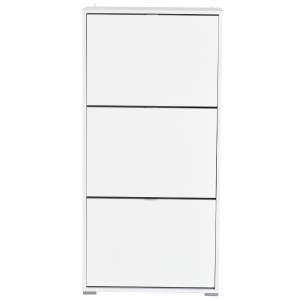 HOMCOM Armário de Sapatos Moderno Sapateira para Corredor Entrada com 6 Prateleiras de Armazenamento Espaço de Exibição 60x26x124cm Branco
