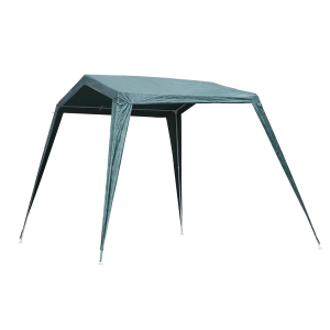 Outsunny Tenda de Jardim 3,3x2,4x2,1m Impermeável Tubo de Aço Verde