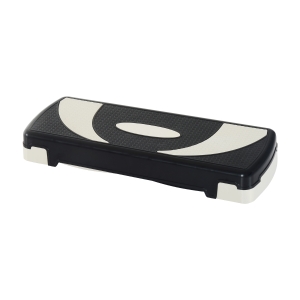 HOMCOM Step Fitness Preto e cinzento Plástico Altura ajustável a 3 Níveis 80x31x10/15/20 cm