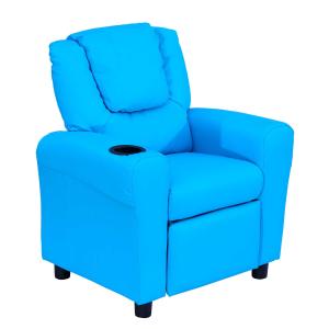 HOMCOM kinderfauteuil, mini-fauteuil, kinderbank voor 3-6 jaar, blauw