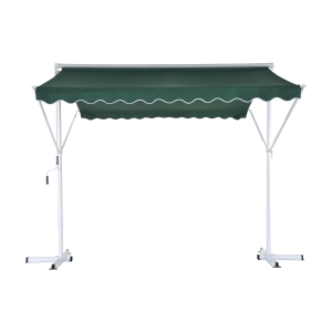 Outsunny Store Double Pente Vert 2,95 x 2,95 x 2,6 m