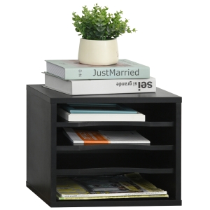 Organiseur bureau 4 niveaux MDF panneaux particules