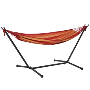 Hamac de jardin 1 place avec support et sac transport