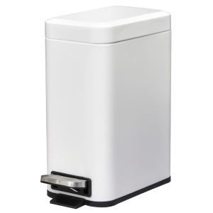 Poubelle à pédale de salle de bain 5 L métal