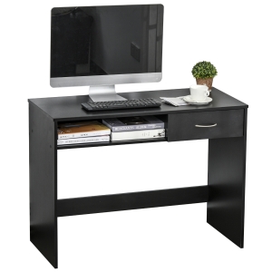 Bureau informatique multimédia compartiment rangement et tiroir