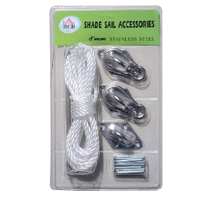 Outsunny Kit de Montage en Inox pour Voile d'Ombrage
