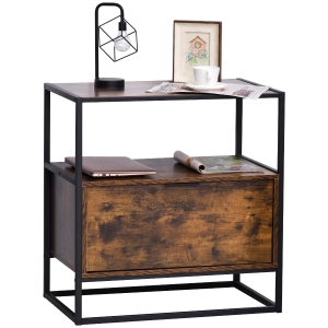 Console meuble de rangement style industriel vintage