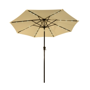 Outsunny Parasol Octogonal Inclinable Crème 270 x 270 x 240 cm