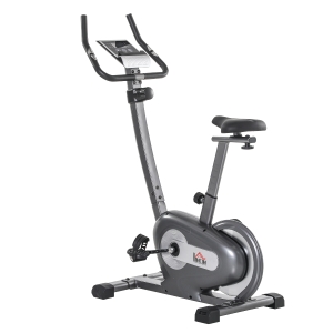 Vélo d'appartement cardio Fitness écran LCD multifonction gris