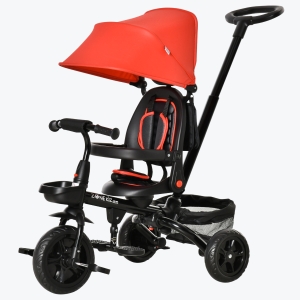 Tricycle enfant évolutif pliable multi-équipé métal PP