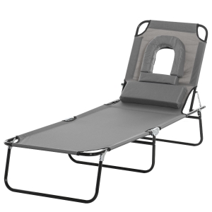 Bain de soleil de lecture inclinable pliable