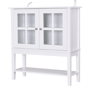 Meuble vitrine de rangement 2 portes