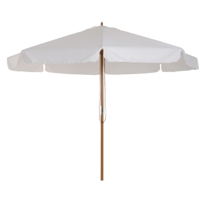 Outsunny Parasol Droit en Bois de Bambou Beige 325 x 325 x 250 cm