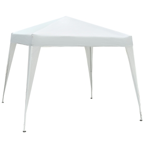 Outsunny Tonnelle barnum de jardin pop-up pliant 3L x 3l x 2,4H m acier polyester imperméabilisé anti UV avec sac de transport blanc
